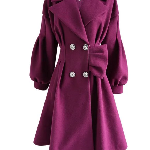 Dabuwawa Female Vintage 60/50 Era Exquisites Double Diamond Button Wool … - Picture 4 of 16